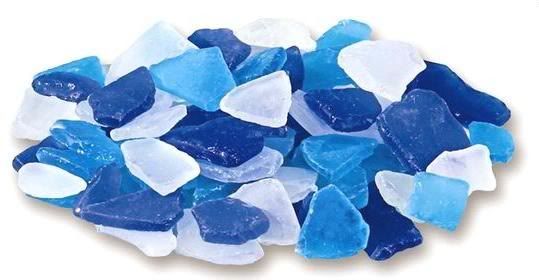 Multi-colored Sea Glass (Blue, white, clear colors)