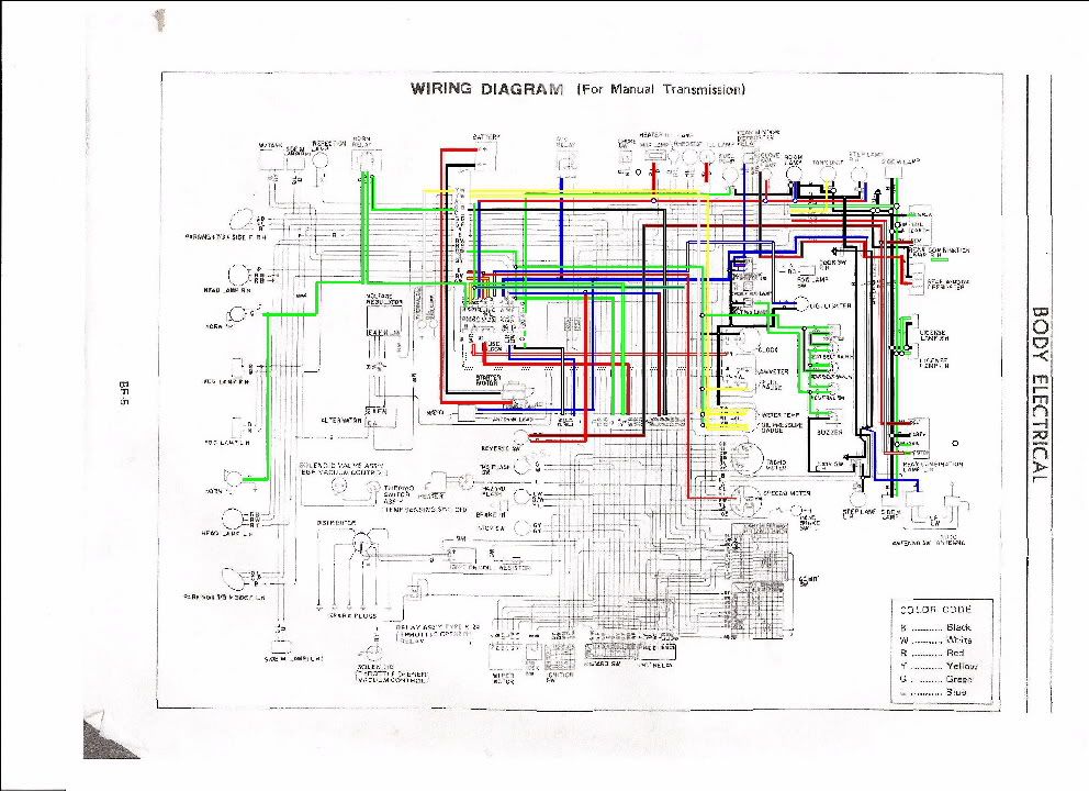 1973 240Z Color Wiring Diagram Complete w Plug Pin Outs? - Nissan