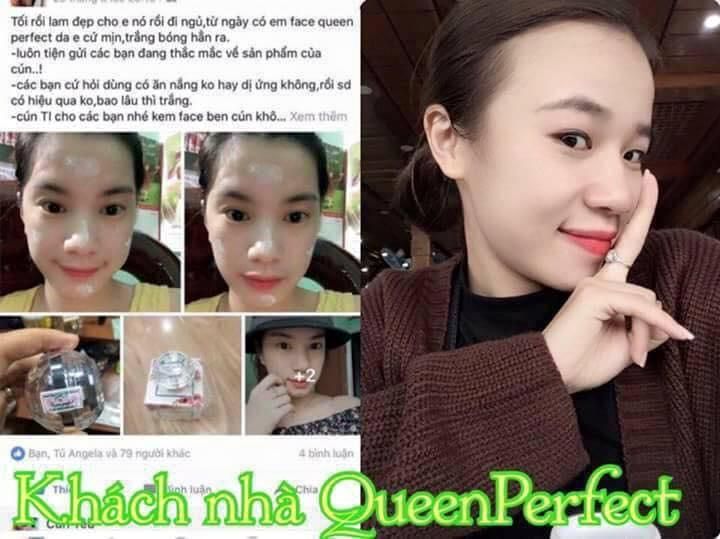 Kem Dưỡng Trắng Da Mặt Queen Perfect Công Nghệ Thái Lan