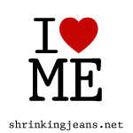 Sisterhood of the Shrinking Jeans' I Love Me October Challenge Button