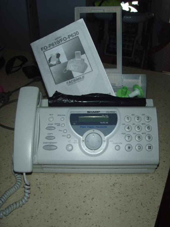 Sharp FO-P61 fax machine. Used a few times. Will need new ink ribbon. Includes manual ( not in great condition). Has caller ID, reception mode etc. $35 Pictures, Images and Photos