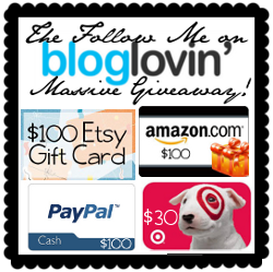 The Follow Me on Bloglovin Massive Giveaway Button