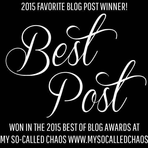 2015 My So-Called Chaos Best of Blog Awards: Best Post