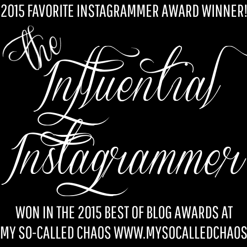 2015 My So-Called Chaos Best of Blog Awards: The Influential Instagrammer
