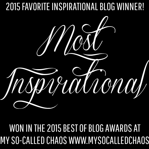 2015 My So-Called Chaos Best of Blog Awards: Most Inspirational