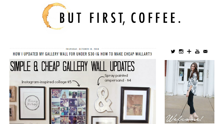 But First Coffee: How I Updated My Gallery Wall for Under $30 