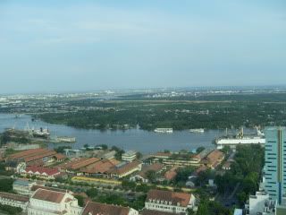 River side View from the top Saigon Trade Center