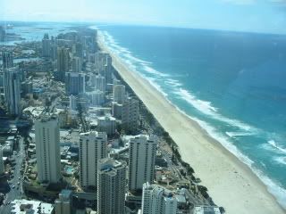 Surfer's Paradise view from Q1 Observatory Deck