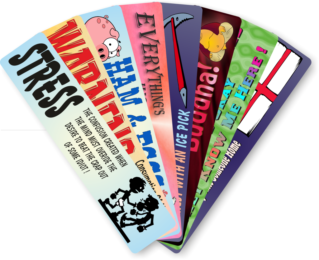 Funny personalised bookmarks