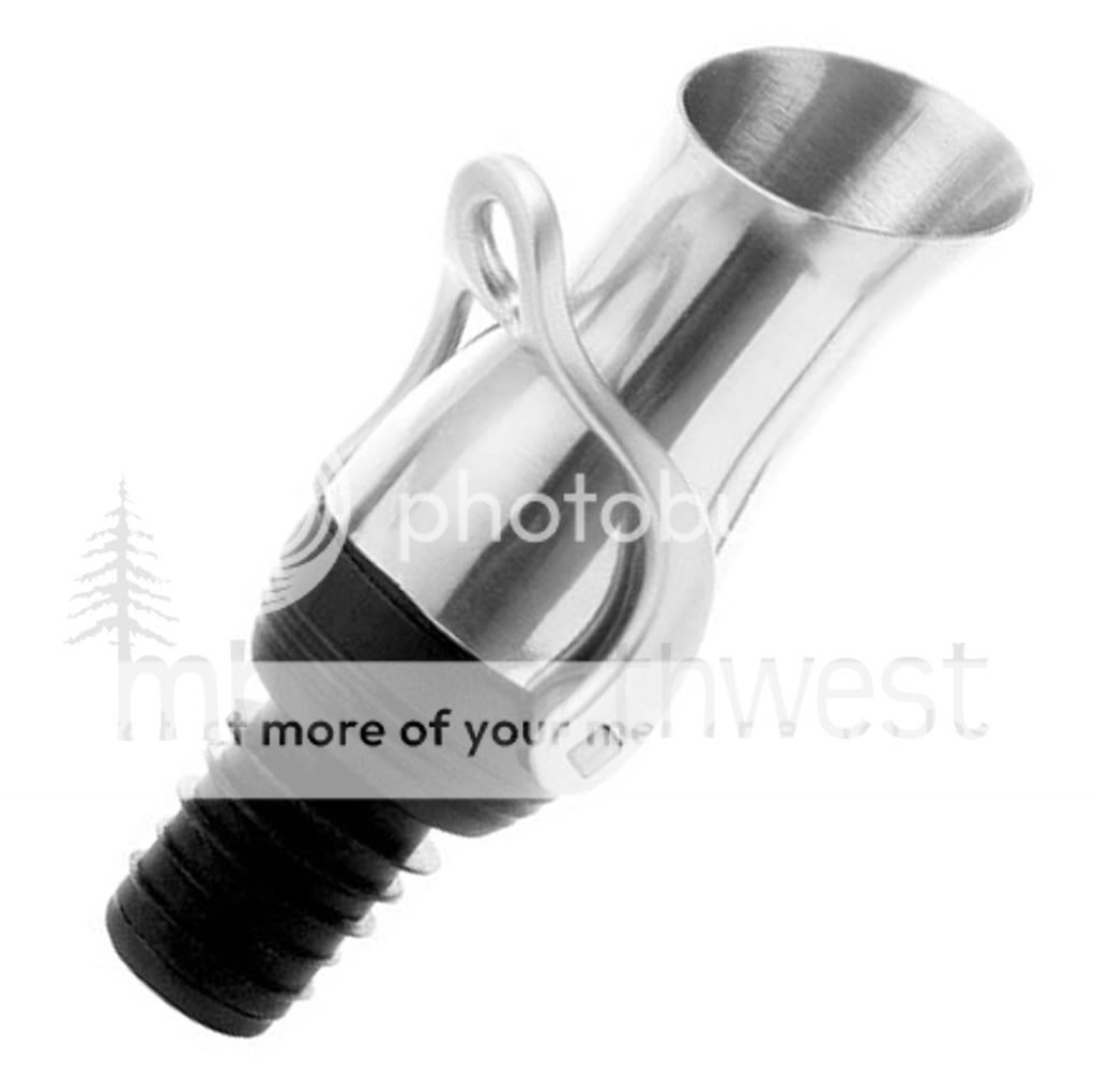 IN 1 METAL POUR SPOUT BOTTLE STOPPER with RUBBER SEAL  