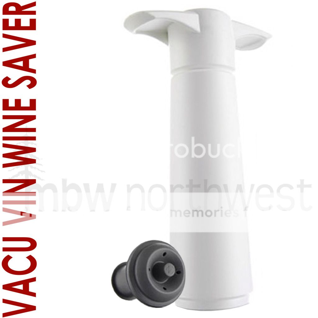 VACU VIN WINE SAVER / PRESERVER PUMP   INCLUDES 1 PUMP + 1 RUBBER