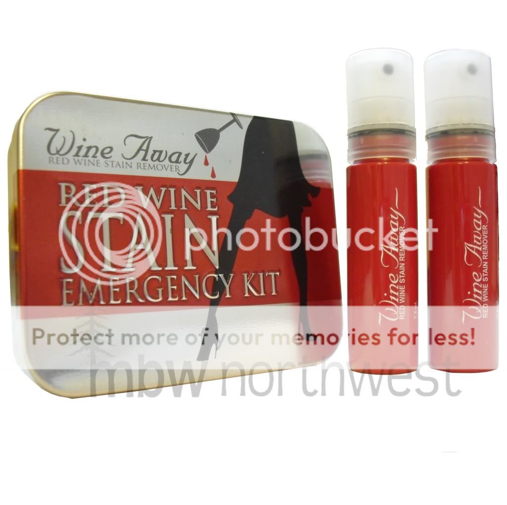 WINE AWAY EMERGENCY KIT, BLEACH FREE STAIN REMOVER, NEW  