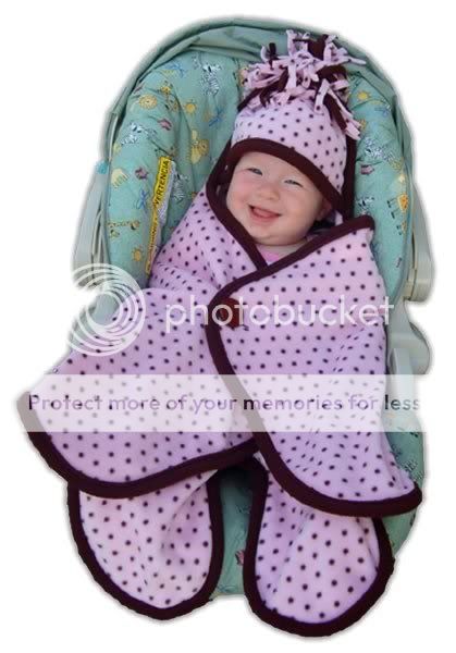 Cuddlebabe Newborn Baby Infant Girls Fleece Cover Car Seat Wrap 