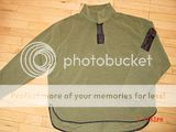 BENETTON Olive green soft fleece w/arm pocket NICE MS  