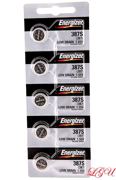 Qty 5 387s 387 Orig Energizer Accutron Watch Batteries
