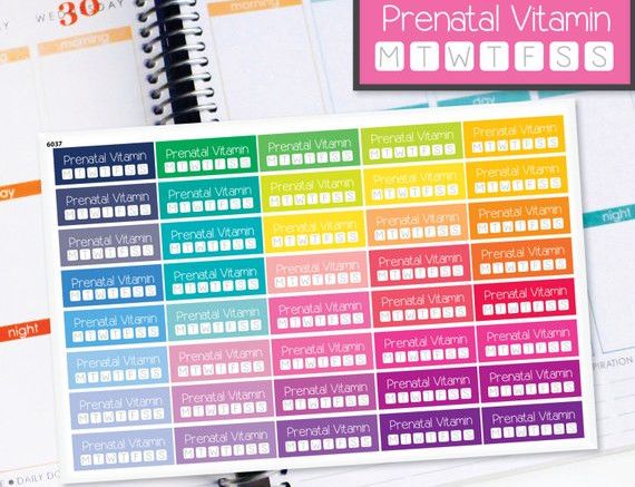 Prenatal Tracker Stickers