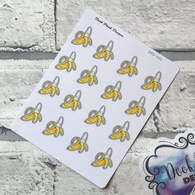 Banana Planner Stickers - Cute banana stickers for tracking TTC