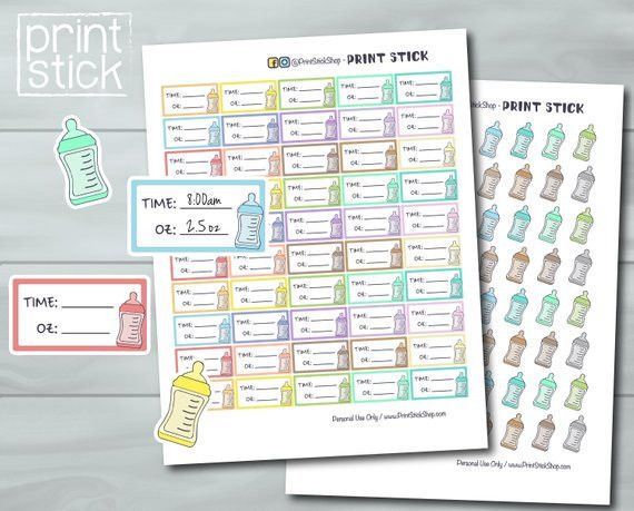 Pumping Planner Stickers