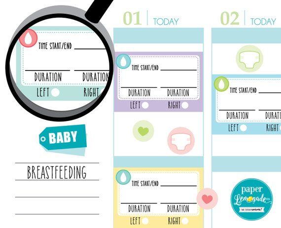 Breastfeeding Planner Stickers