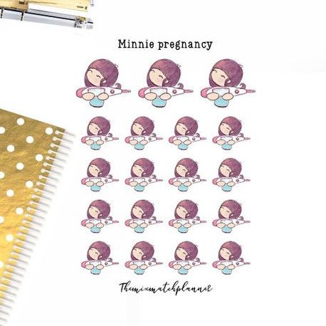 Minnie Pregnancy Planner Stickers