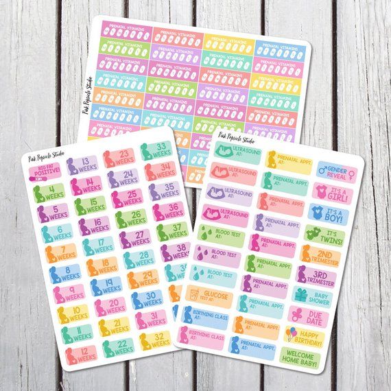 Prenatal Planning Planner Sticker Kit