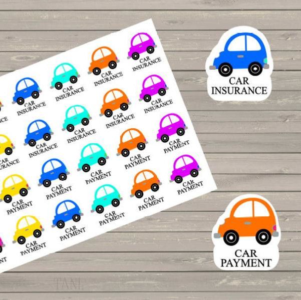 Car Payment Stickersby Twice as Nice Lettering
