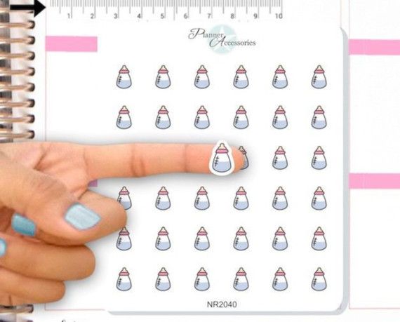 Bottle Baby Icon Planner Stickers