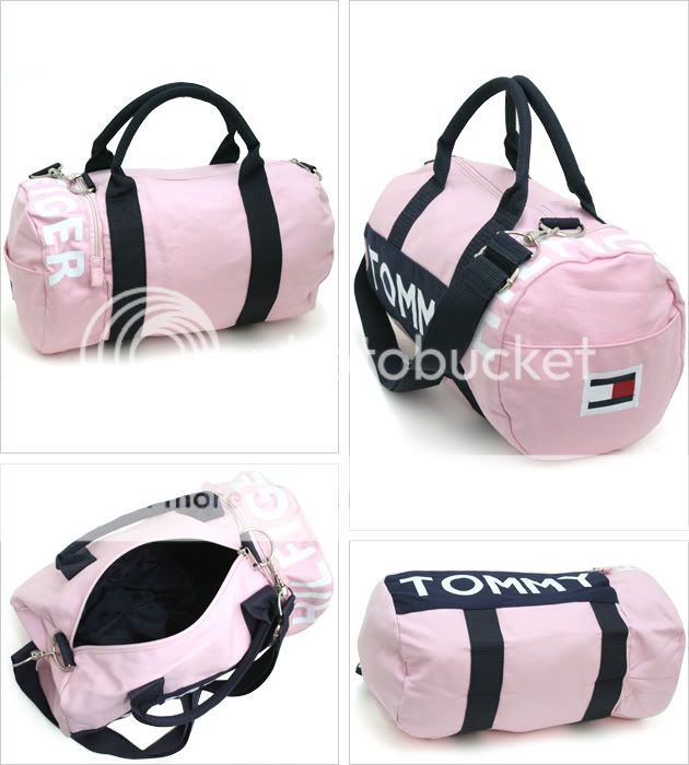 TOMMY HILFIGER MINI DUFFLE BAG ~ NWT ~ VERY CUTE ~ PINK  